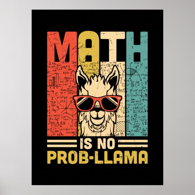 Póster Maestra Matemática No Es Problema (Frente)