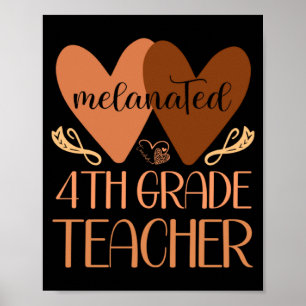 Póster Maestra negra de cuarto grado Mujeres negras Histo