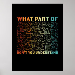 Póster Maestra ¿Qué Parte De La Matemática?