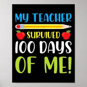 Póster Maestra Sobrevivió 100 Días De Diversión Conmigo 1