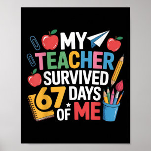 Póster Maestra Sobrevivió 67 Días De Mí Para 67º Día De E