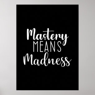 Póster Maestría Tu Artesanía, Gimnasio, Hustle, Motivació