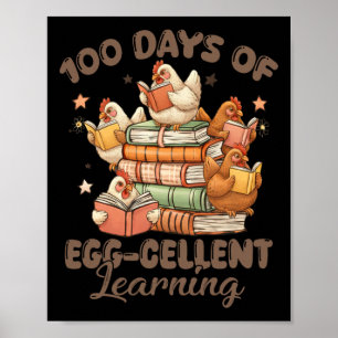Póster Maestro 100 Días Extra Más Inteligente Niños 100º 