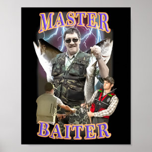 Póster Maestro Byiter Vintage Byss Pesca Divertido Pescad