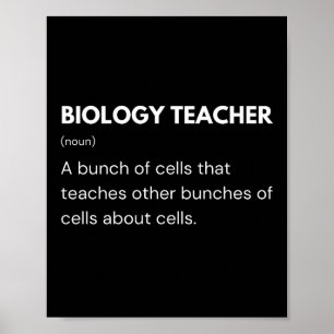 Póster Maestro de Biología Definición de Científico Diver