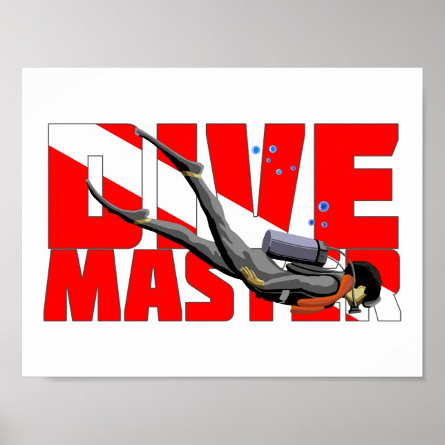 Póster Maestro de buceo (Frente)