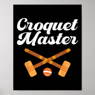 Póster Maestro de croquet 