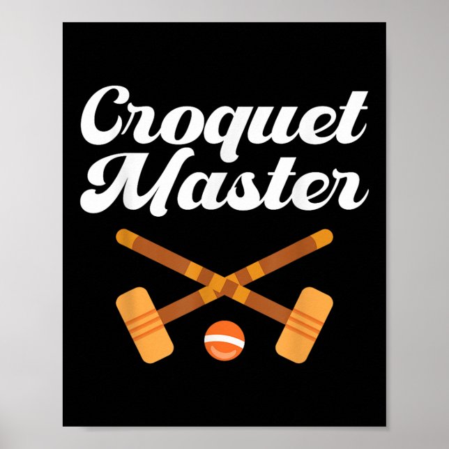 Póster Maestro de croquet  (Frente)