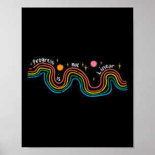 Póster Maestro de Educación Especial Progreso No Lineal S
