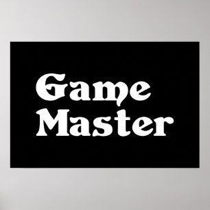Póster Maestro de Juego