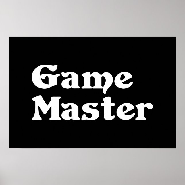 Póster Maestro de Juego (Frente)