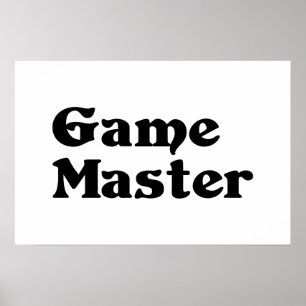 Póster Maestro de Juego