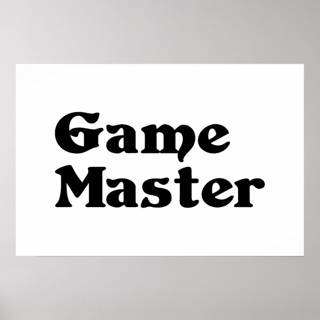 Póster Maestro de Juego (Frente)