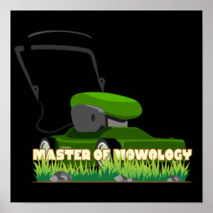 Póster MAESTRO DE LA MOWOLOGÍA regalo divertido de jardin