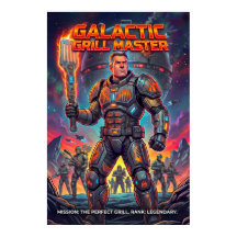 Maestro de la Parrilla Retro Galáctica Parodia de 