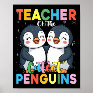Póster Maestro De Los Pingüinos Más Lindos Pingüino Diver