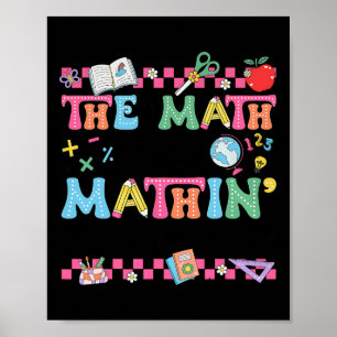 Póster Maestro de Matemáticas Las Matemáticas No Son Mate