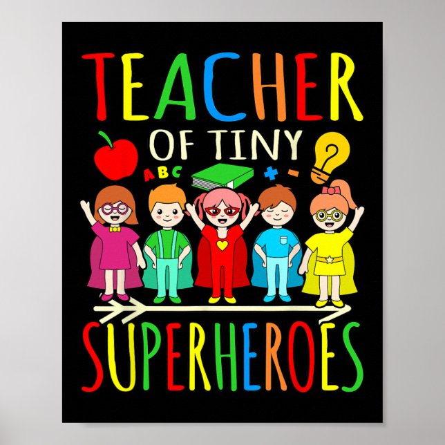 Póster Maestro De Pequeños Superhéroes Primer Día De Vuel (Frente)