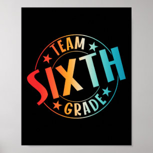 Póster Maestro de sexto grado Equipo Estudiante Ck a la e