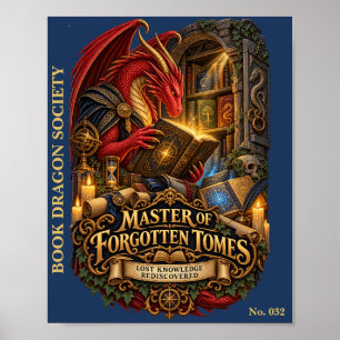 Póster Maestro de Tomos Olvidados   Sociedad del Dragón d