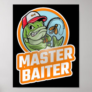 Póster Maestro Iter Vintage B Pesca Divertido Pescador 1 