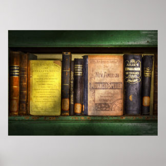 Póster Maestro - Libros que usas en la escuela