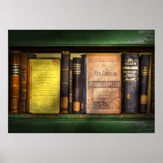 Póster Maestro - Libros que usas en la escuela (Frente)