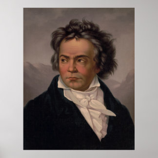 Póster Maestro Ludwig Beethoven Compositor de Música Sinf