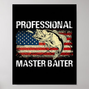 Póster Maestro Profesional Iter Retro Bandera Americana D
