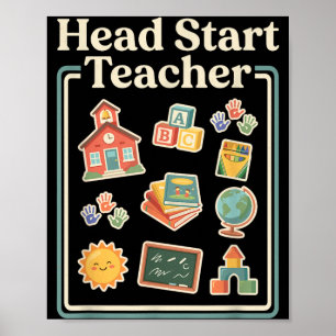 Póster Maestros de Head Start Educación Infantil Maestros