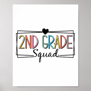 Póster Maestros De Segundo Grado De Escuadrón Niños De Se