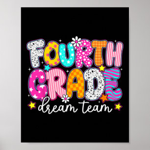 Póster Maestros del Equipo de Ensueño de Cuarto Grado 4to