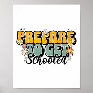 Póster Maestros Divertidos De Regreso A La Escuela Se Pre