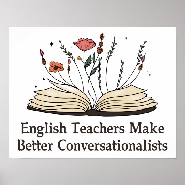 Póster Maestros ingleses hacen mejor conversionista (Frente)