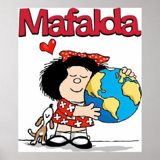 Póster Mafalda ama la tierra