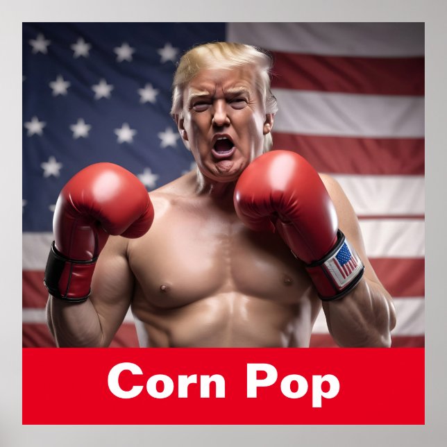Póster Maga Corn Pop Trump (Frente)