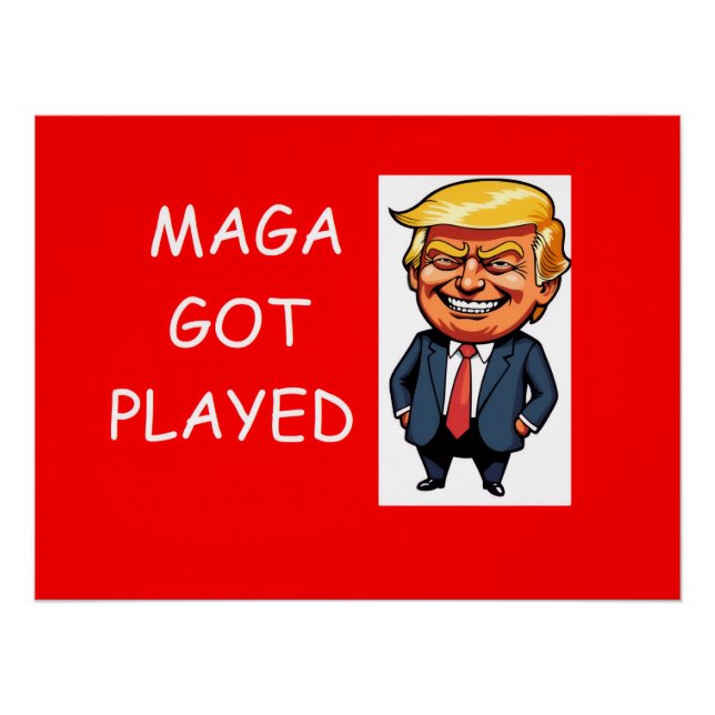 Póster MAGA got played (Anverso)