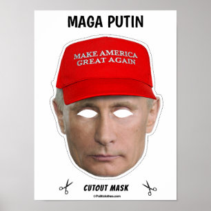 Póster MAGA PUTIN Halloween Mask
