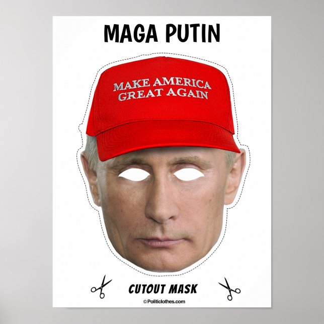 Póster MAGA PUTIN Halloween Mask (Frente)