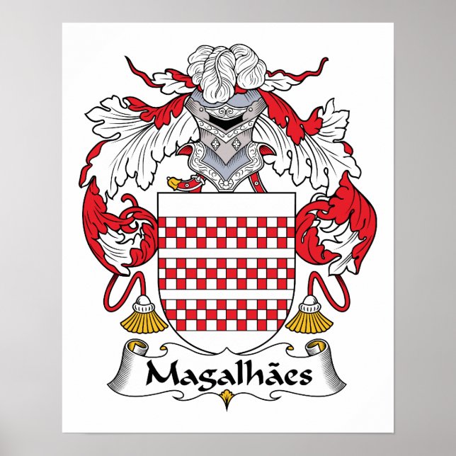 Póster Magalhaes Family Crest (Frente)