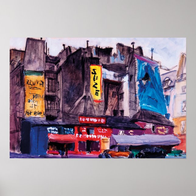 Póster magasins de Paris en 1930 (Frente)