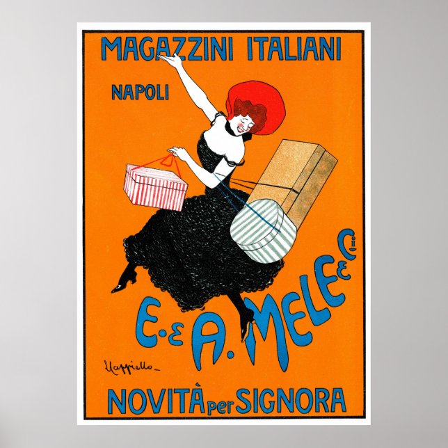 Póster Magazzini Italini 1904 ~ Vintage (Frente)