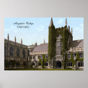 Póster Magdalen College, Oxford (1900)