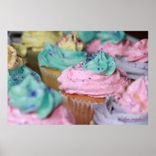 Póster Magdalenas en pastel