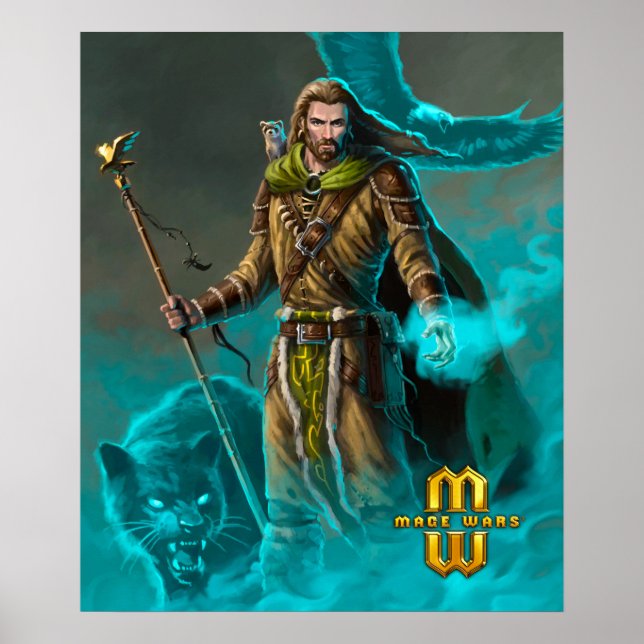 Póster Mage Wars® Beastmaster of Straywood Poster (20x24) (Frente)