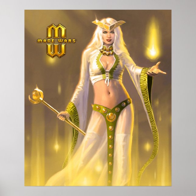 Póster Mage Wars® Priestess of Westlock Poster (20x24) (Frente)
