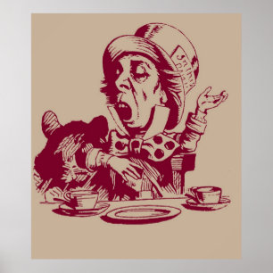 Póster Magenta Mad Hatter