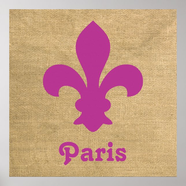 Póster Magenta Paris Moods Fleur de Lys (Frente)