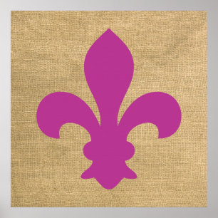 Póster Magenta Paris Moods Fleur de Lys
