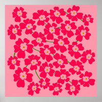 Magenta Pink Fantasy Flower Power   